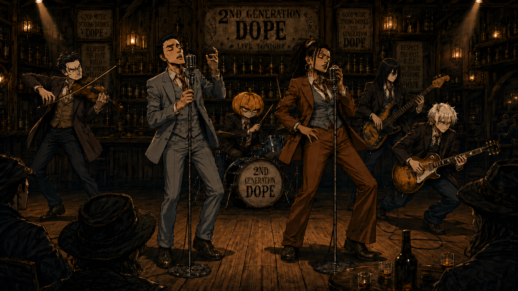 2nd Generation Dope playing a close and intense dive-bar set